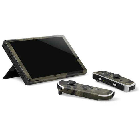 Wood Camo Camouflage Nintendo Switch OLED (2021) Skin